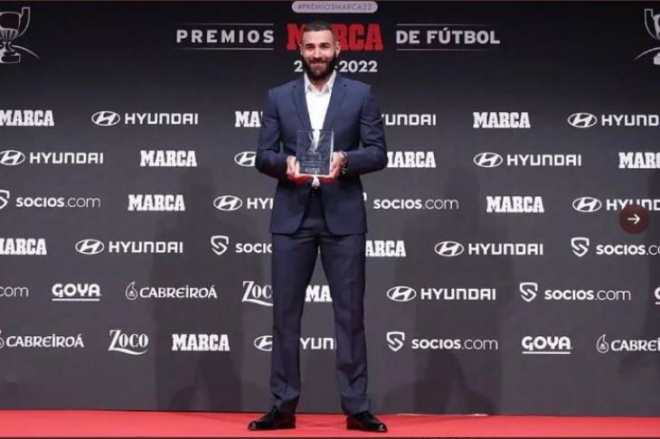 بنزيما في حفل جوائز ماركا